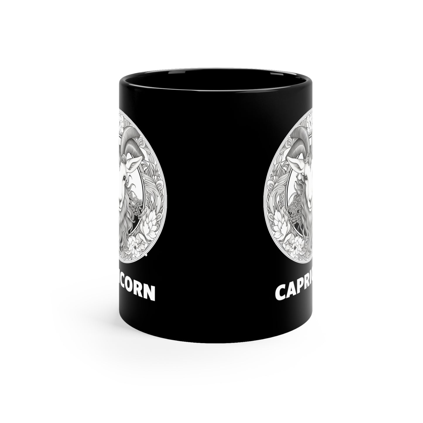 Capricorn 11oz Black Mug