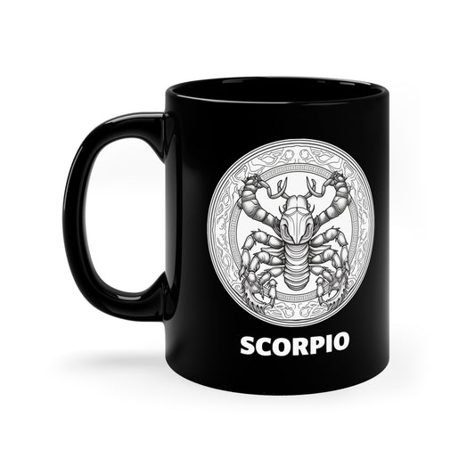 Scorpio 11oz Black Mug